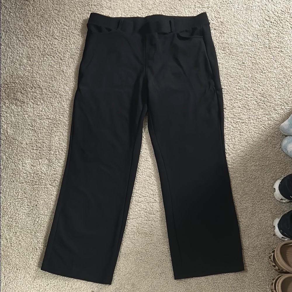 Black Wide-Leg Trousers